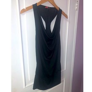 Black cowl neck blouse